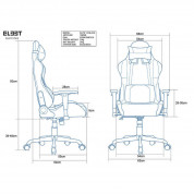 El33t Elite v2 Gaming Chair - ергономичен гейминг стол (черен) 7