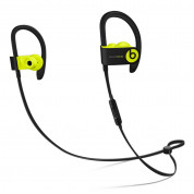 Beats Powerbeats 3 Wireless Earphones - спортни безжични слушалки с микрофон и управление на звука за iPhone, iPod и iPad (черен-жълт)