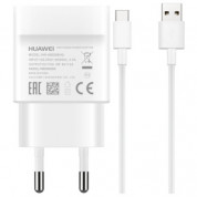 Huawei Quick Charger AP32 incl. USB-C Cable HW-059200EHQ - захранване с технология за бързо зареждане и USB-C кабел (бял) (ритейл опаковка) 1