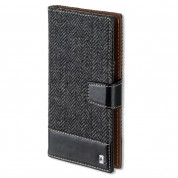 4smarts Ultimag Wallet Milano Case - универсален кожен калъф с магнитно захващане за смартфони до 5.8 инча (черен)