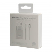 Huawei Super Fast Charger AP81 4.5A incl. USB-C Cable - захранване и USB-C кабел за устройства с USB-C стандарт (бял) (retail) 4
