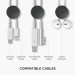 Elago Cable Management Button - 7 броя стилни органайзери за кабели (черен) 9