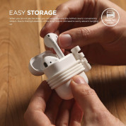 Elago AirPods Strap - тънко силиконово въженце за безжични слушалки Apple AirPods (бял) 6
