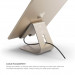 Elago P2 Stand - дизайнерска алуминиева поставка за iPad и таблети (златист) 3