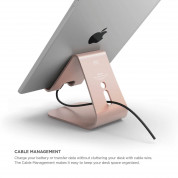 Elago P2 Stand - дизайнерска алуминиева поставка за iPad и таблети (розово злато) 2
