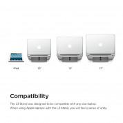 Elago L3 STAND - дизайнерска поставка за MacBook, преносими компютри и таблети (тъмносив) 6