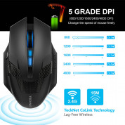 TeckNet WM289 Wireless Gaming Mouse 4000 DPI - безжична гейминг мишка (за Mac и PC) 3