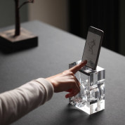 Elago M Acoustic Stand - дизайнерска акустична акрилна поставка за iPhone, Samsung и смартфони 7