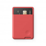 Elago Card Pocket - поставка тип джоб за документи и карти, прикрепяща се към всяко мобилно устройство (червен) 2