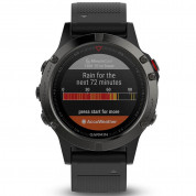 Garmin Fenix 5 - Мултиспорт GPS спортен часовник (сив с черна каишка) 2