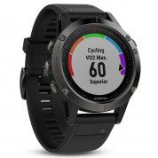 Garmin Fenix 5 - Multisport GPS Watch for Fitness, Adventure and Style (slate gray with black band) 4