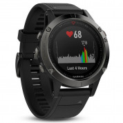Garmin Fenix 5 - Мултиспорт GPS спортен часовник (сив с черна каишка) 3