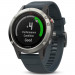 Garmin Fenix 5 - Мултиспорт GPS спортен часовник (сребрист с гранитно синя каишка) 2