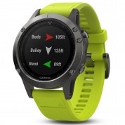 Garmin Fenix 5 - Мултиспорт GPS спортен часовник (сив с жълта каишка) 1
