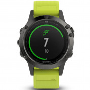 Garmin Fenix 5 - Мултиспорт GPS спортен часовник (сив с жълта каишка) 3