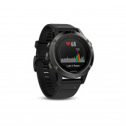 Garmin Fenix 5 - Мултиспорт GPS спортен часовник и HRM-Tri пулсомер (сив с черна каишка) 2