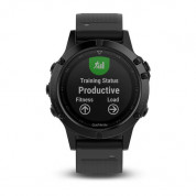 Garmin Fenix 5 Sapphire - Мултиспорт GPS спортен часовник със сапфирена леща (черен с черна каишка) 3