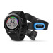Garmin Fenix 5 Sapphire - Мултиспорт GPS спортен часовник със сапфирена леща и HRM-Tri пулсомер (черен с черна каишка) 1