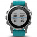 Garmin Fenix 5S - Мултиспорт GPS спортен часовник (сребрист с тюркоазена каишка) 4