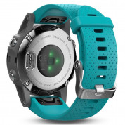 Garmin Fenix 5S - Multisport GPS Watch for Fitness, Adventure and Style (white with turquoise band) 5