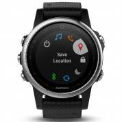 Garmin Fenix 5S - Мултиспорт GPS спортен часовник (сребрист с черна каишка) 3