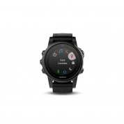 Garmin Fenix 5S Sapphire - Мултиспорт GPS спортен часовник със сапфирена леща (сив с черна каишка) 1
