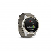 Garmin Fenix 5S Sapphire - Мултиспорт GPS спортен часовник със сапфирена леща (шампанско с велурена каишка) 4