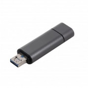 LMP USB-C, USB-A & microUSB Memory Card Reader - четец за карти памет за мобилни устройства (тъмносив) 4
