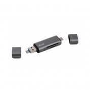 LMP USB-C, USB-A & microUSB Memory Card Reader (space gray)