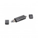 LMP USB-C, USB-A & microUSB Memory Card Reader - четец за карти памет за мобилни устройства (тъмносив) 1