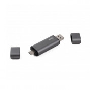 LMP USB-C, USB-A & microUSB Memory Card Reader - четец за карти памет за мобилни устройства (тъмносив) 6