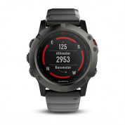 Garmin Fenix 5X Sapphire - Мултиспорт GPS спортен часовник с пълноцветна пътна карта (сив с метална каишка) 1