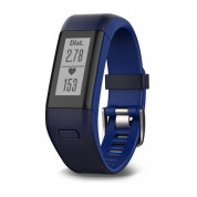 Garmin Vivosmart HR+ Regular size - Smart Activity Tracker with Wrist-based Heart Rate plus GPS (blue)
