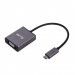 LMP USB-C to VGA Adapter - адаптер за свързване от USB-C към VGA (тъмносив) 1