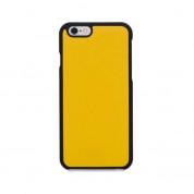 Knomo Moulded Mag Leather Case - кожен кейс (естествена кожа) за iPhone 6S, iPhone 6 (жълт)