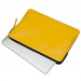 Knomo Laptop Leather Zip Sleeve 12 - кожен (естествена кожа) калъф с цип за MacBook 12 и преносими компютри до 12 инча (жълт) 7