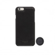 Knomo Moulded Mag Leather Case - кожен кейс (естествена кожа) с магнитна поставка за iPhone 6S, iPhone 6 (черен)