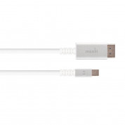 Moshi Mini DisplayPort to DisplayPort Cable 1.5m (4K/60fps) - кабел Mini DisplayPort към DisplayPort 4K/60fps (150 см)