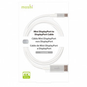 Moshi Mini DisplayPort to DisplayPort Cable 1.5m (4K/60fps) - White 7
