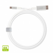Moshi Mini DisplayPort to DisplayPort Cable 1.5m (4K/60fps) - White 4