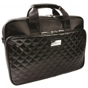 Krusell Avenyn Laptop Bag - кожена чанта за преносими компютри до 16 инча (черна)