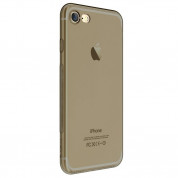 Ultra-Slim Case - тънък силиконов (TPU) калъф (0.3 mm) за iPhone 8, iPhone 7 (черен-прозрачен)