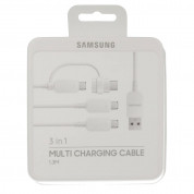 Samsung 3-in-1 Multi Charging Cable EP-MN930 - универсален кабел с MicroUSB и USB-C конектори (бял) 2