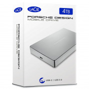 Porsche Design Mobile Drive USB-C 4TB - дизайнерски външен хард диск с USB-C (сребрист) 6