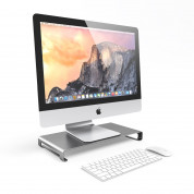 Satechi Aluminium Monitor Stand - настолна алуминиева поставка за монитори, MacBook и лаптопи (тъмносива) 5