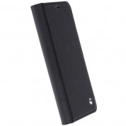 Krusell Malmo 4 Card FolioCase - кожен калъф, тип портфейл и поставка за LG G6 (черен)