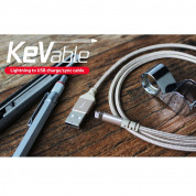 Torrii KeVable Lightning to USB (1 meter) - изключително здрав кевларен Lightning кабел за iPhone, iPad, iPod с Lightning (1 метър) (черен) 3