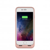 Mophie Juice Pack Air - удароустойчив кейс с вградена батерия 2525mAh и безжично зареждане за iPhone SE (2022), iPhone SE (2020), iPhone 8, iPhone 7 (розово злато) 3