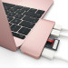 Satechi USB-C Pass Through USB Hub - мултифункционален хъб за свързване на допълнителна периферия за компютри с USB-C (розово злато) 6