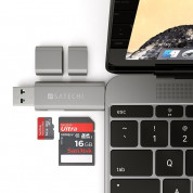 Satechi USB-C Card Reader USB 3.0 - четец за microSD и SD карти памет за мобилни устройства (тъмносив) 7